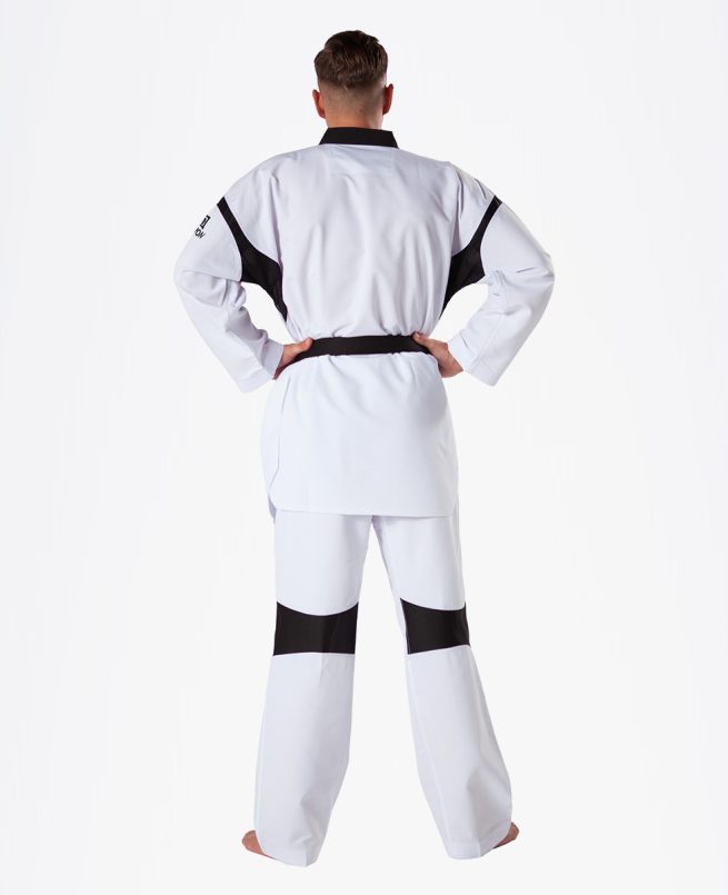 kimono za taekwondo kwon revolution black mesh 1051 2