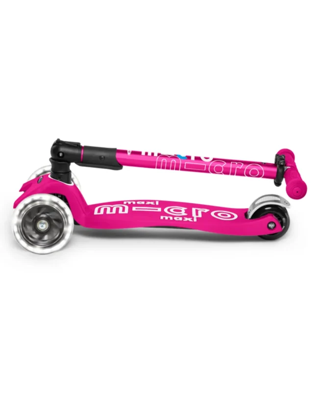romobil micro maxi deluxe foldable pink LED (2)