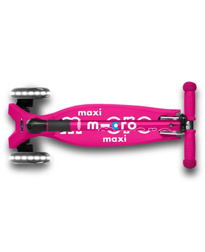 romobil micro maxi deluxe foldable pink LED (3)