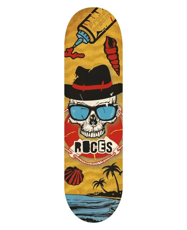 skateboard roces roc-31061 skull mini