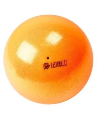 pastorelli lopta 18cm orange glitter FIG 00028
