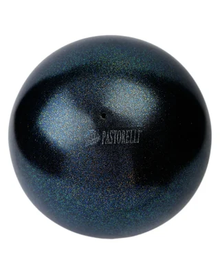pastorelli lopta 18cm black glitter 02275