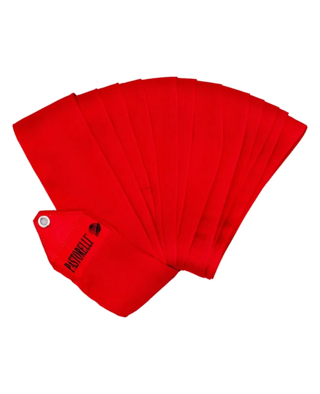 Pastorelli Traka za ritmičku gimnastiku Monochromatic Red 5m