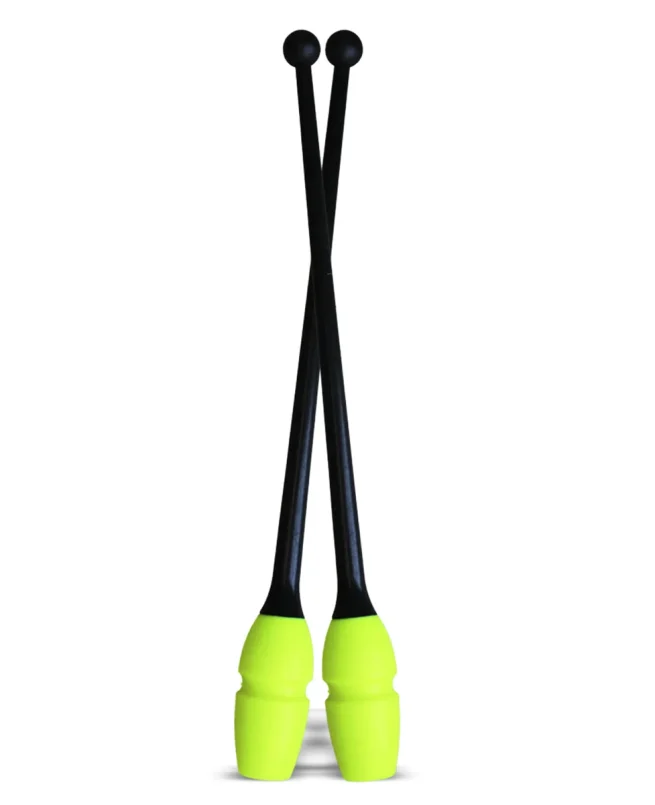 Pastorelli Čunjevi za ritmičku gimnastiku 36cm Mas Black-Lime Green