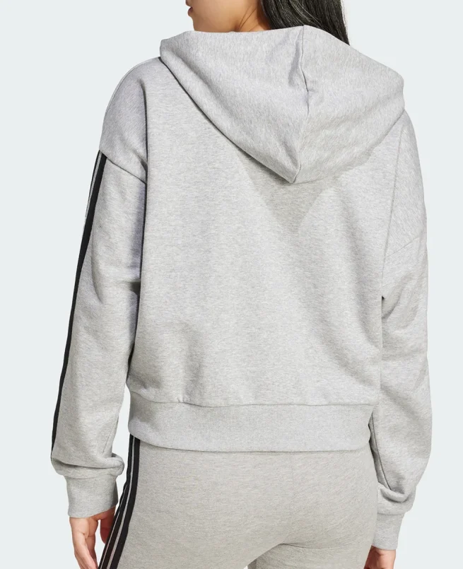 Adidas Dukserica Essentials 3-Stripes French Terry Full-Zip Hoodie - Image 3