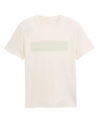 Tom Tailor Majica Basic With Logo Print