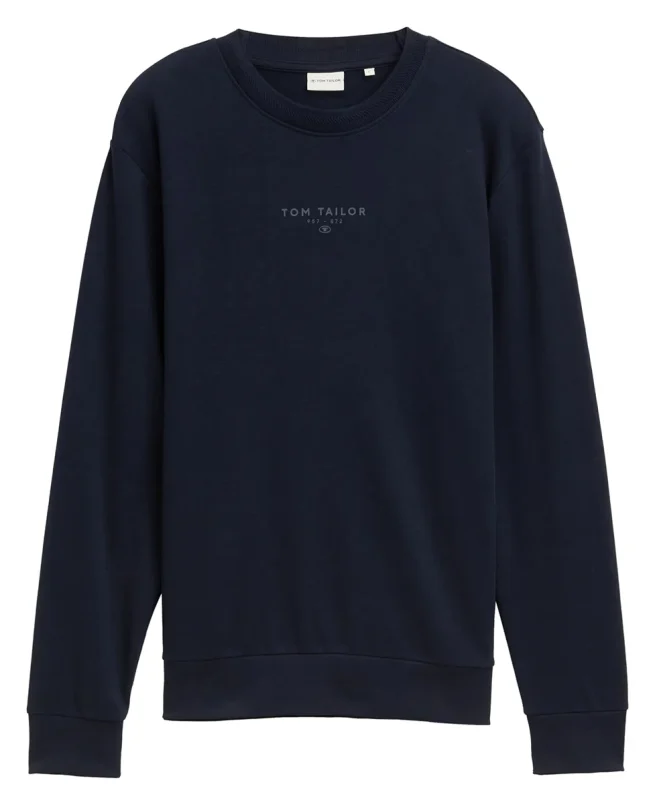Tom Tailor Majica Basic With Logo Print