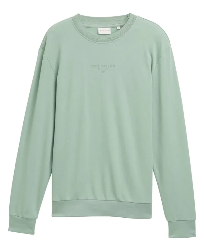 Tom Tailor Majica Basic With Logo Print