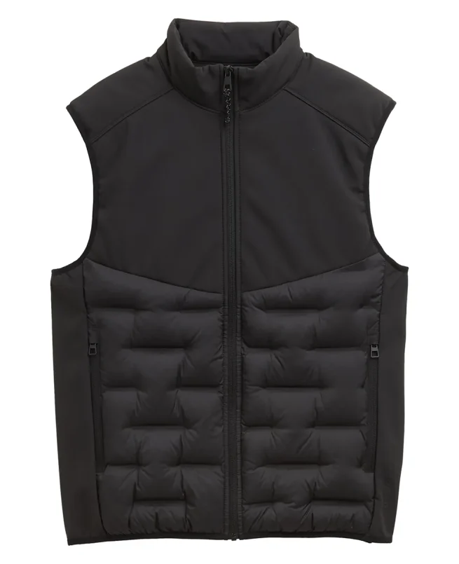 Tom Tailor Prsluk Hybrid Quilted With Stand-up Collar