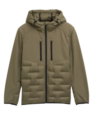 Tom Tailor Jakna Hybrid Quilted With Hood