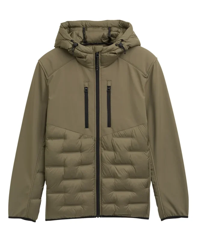 Tom Tailor Jakna Hybrid Quilted With Hood