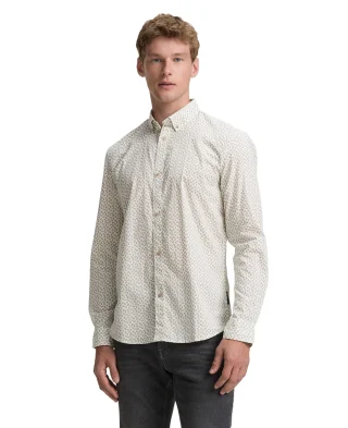 Tom Tailor Košulja Fitted Printed Poplin Shirt