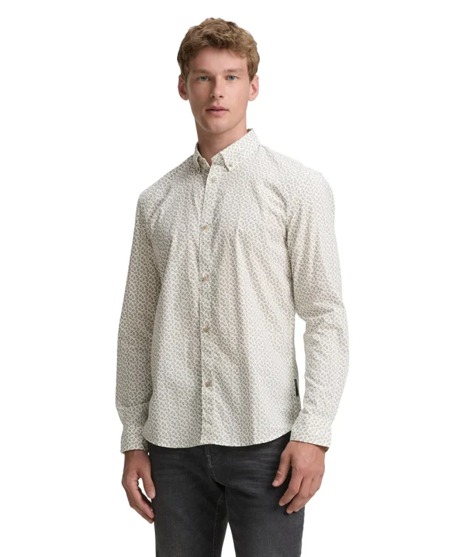 Tom Tailor Košulja Fitted Printed Poplin Shirt