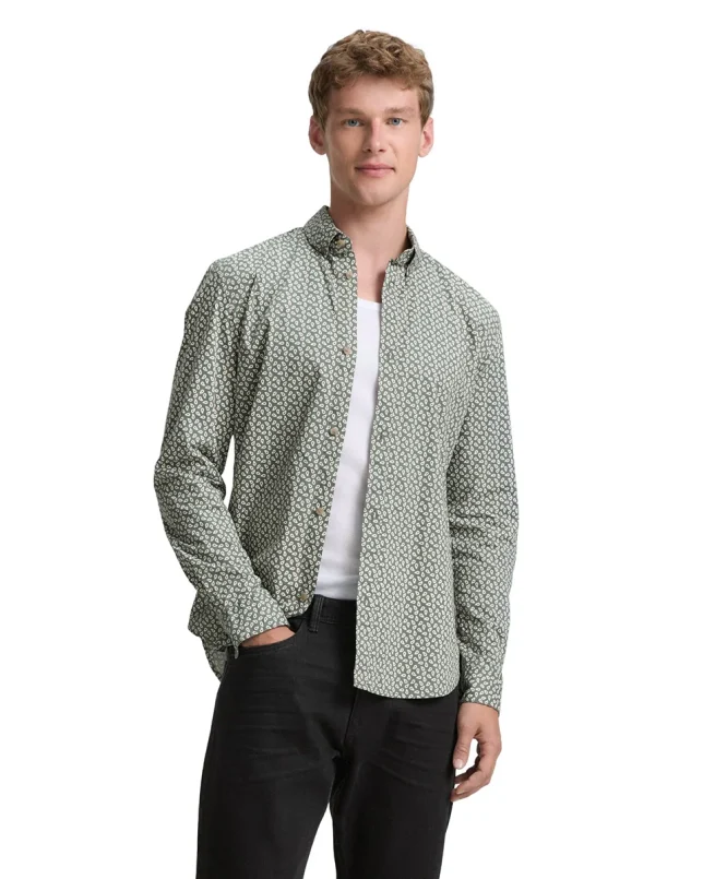 Tom Tailor Košulja Fitted Printed Poplin Shirt