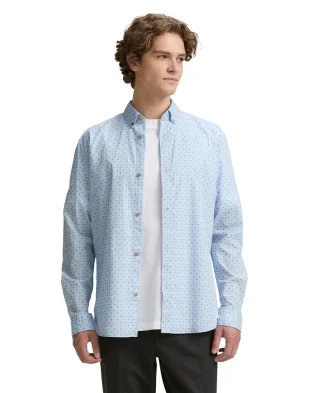 Tom Tailor Košulja Fitted Printed Poplin Shirt