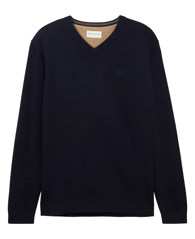 Tom Tailor Džemper Knitted With V-neck
