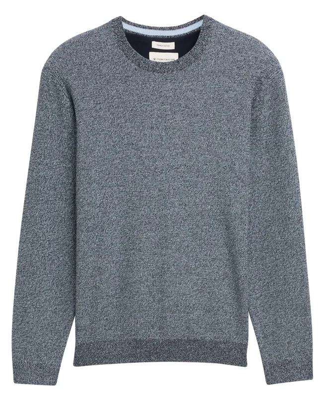 Tom Tailor Džemper Structured Cotton Knit