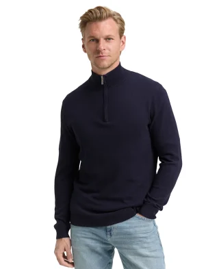 Tom Tailor Džemper Troyer Half-Zip