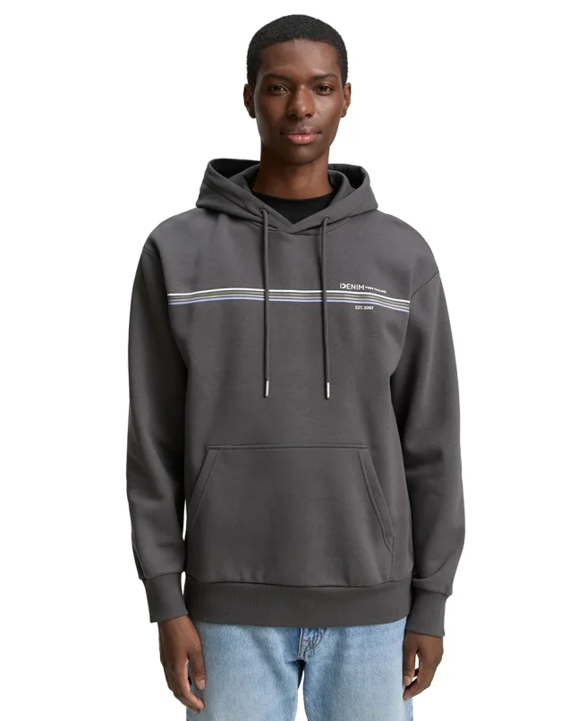 Tom Tailor Dukserica  Hoodie With A Logo Print