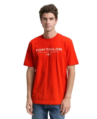 Tom Tailor Majica Regular Fit With Logo Print