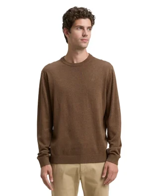 Tom Tailor Džemper Basic Knitted Made From Cotton