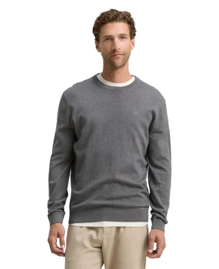 Tom Tailor Džemper Basic Knitted Made From Cotton
