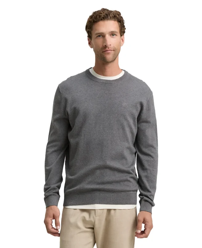Tom Tailor Džemper Basic Knitted Made From Cotton
