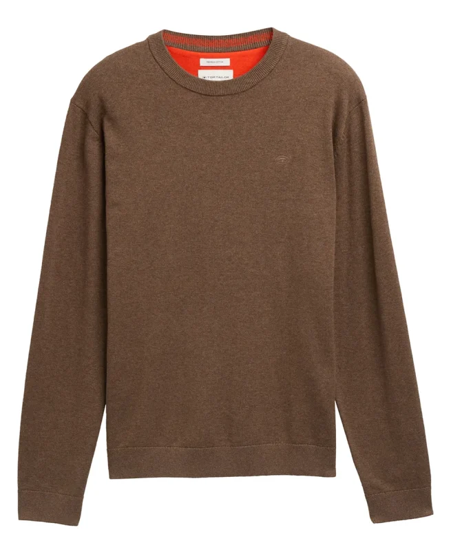 Tom Tailor Džemper Basic Knitted Made From Cotton - Image 3