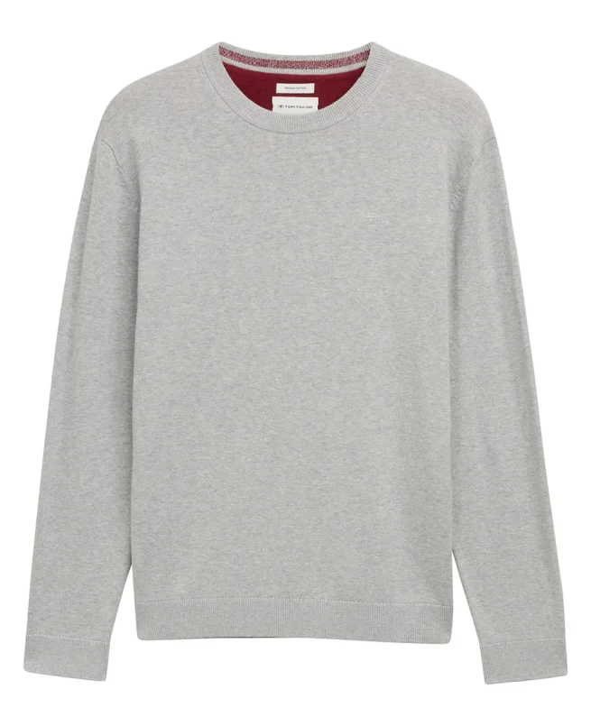 Tom Tailor Džemper Basic Knitted Made From Cotton - Image 3