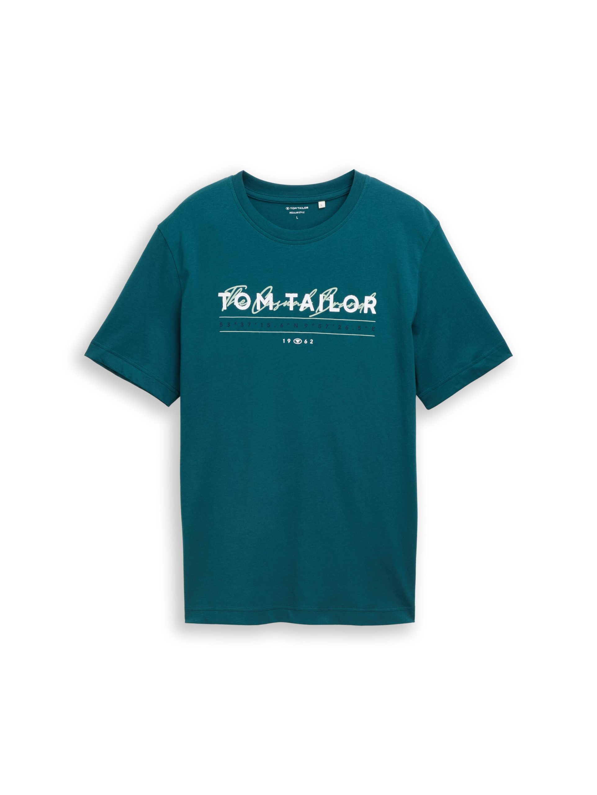 Tom Tailor Majica Basic With Logo Print - Image 3