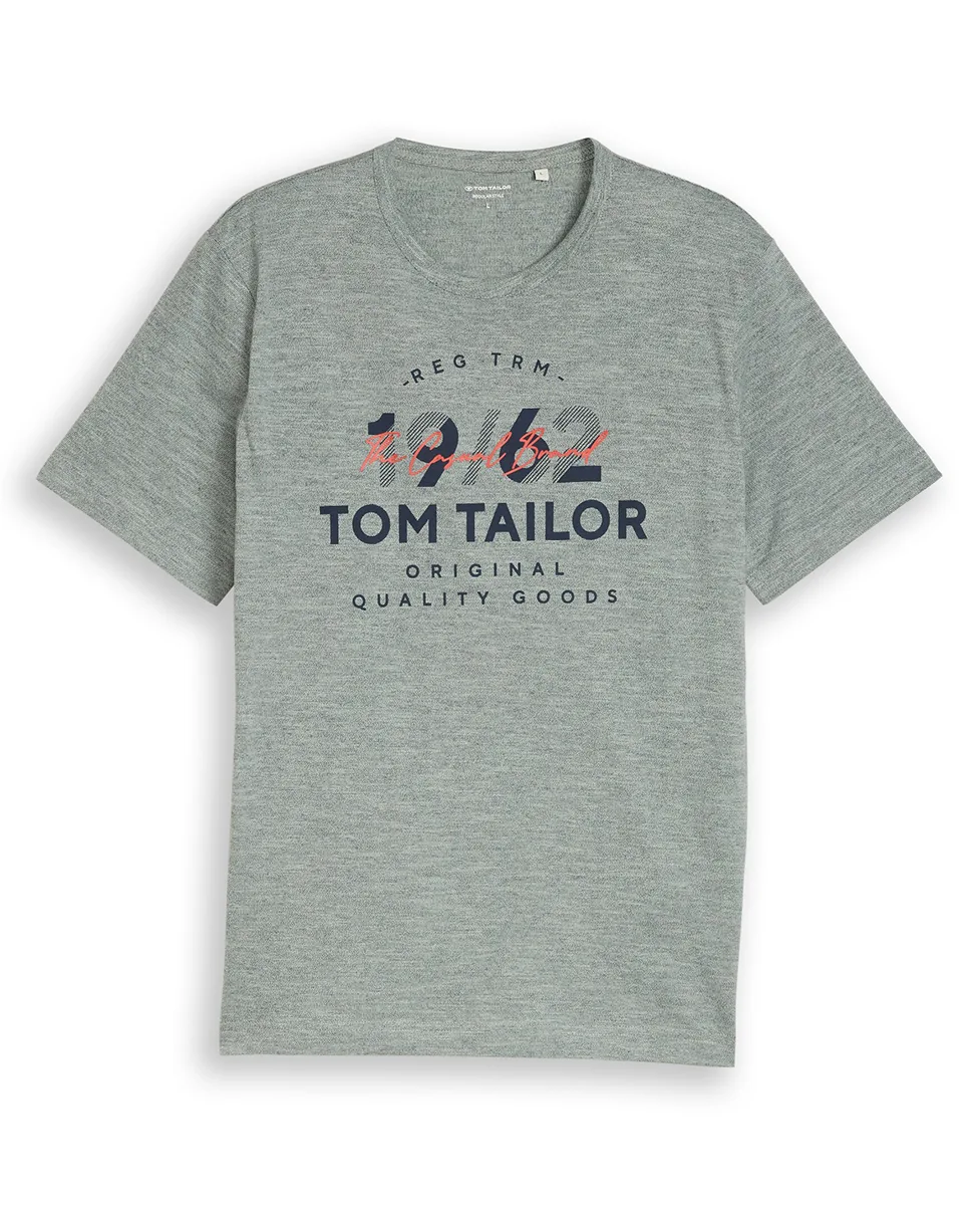 Tom Tailor Majica Basic With Logo Print - Image 3