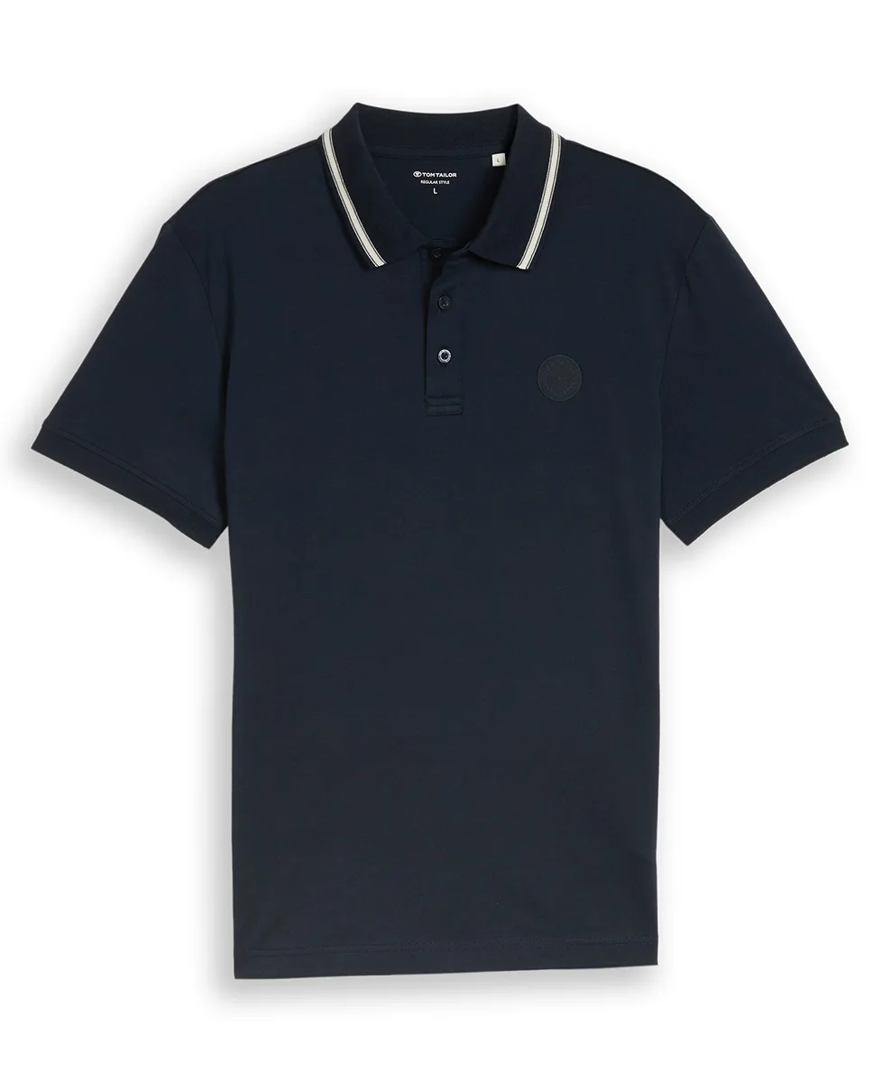 Tom Tailor Majica Jersey Polo with Logo Badge - Image 3