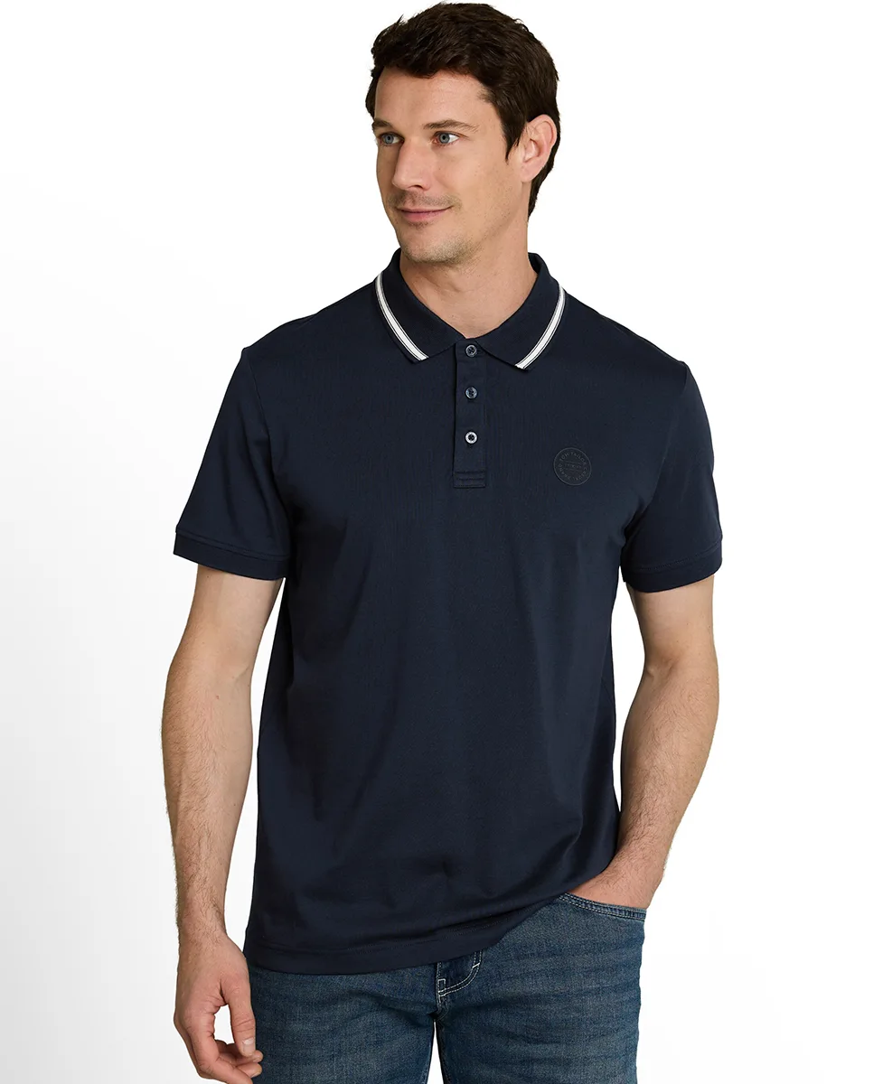 Tom Tailor Majica Jersey Polo with Logo Badge
