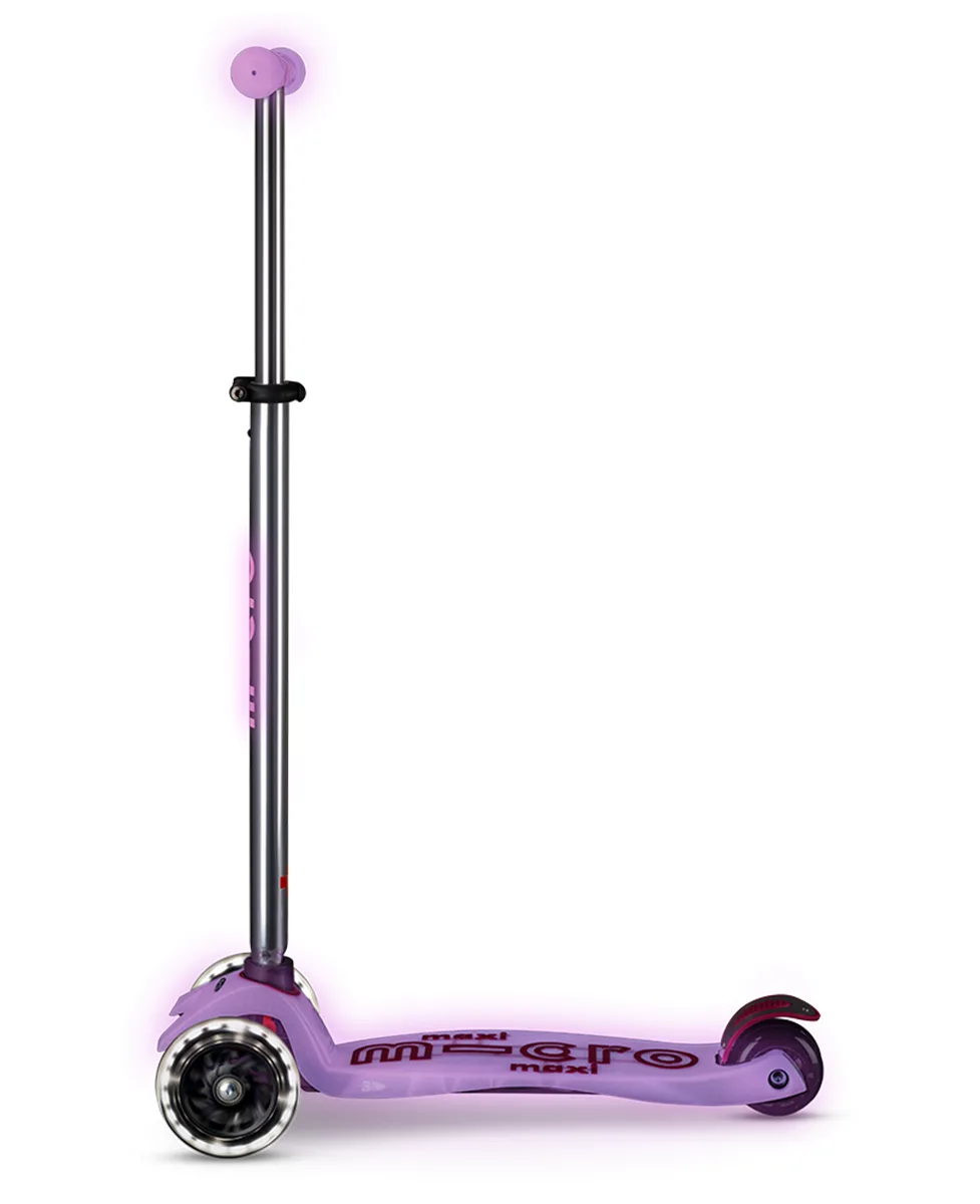 Micro Romobil Maxi Deluxe Glow Led Plus Bright Purple - Image 2