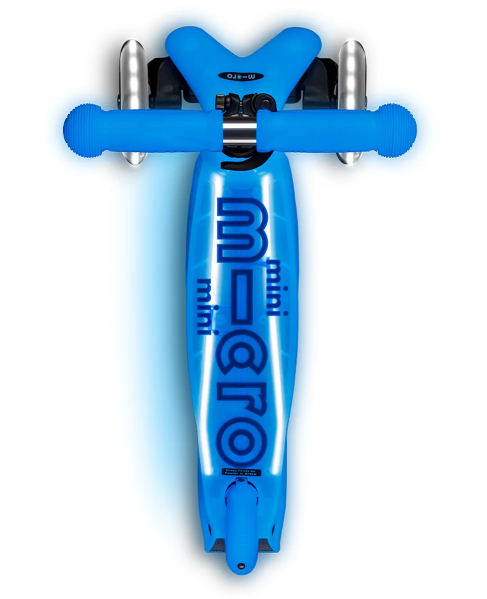 Micro Romobil Mini Deluxe Glow Led Plus Blue - Image 3