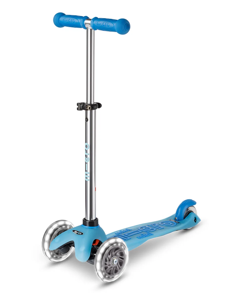 Micro Romobil Mini Deluxe Glow Led Plus Blue - Image 4