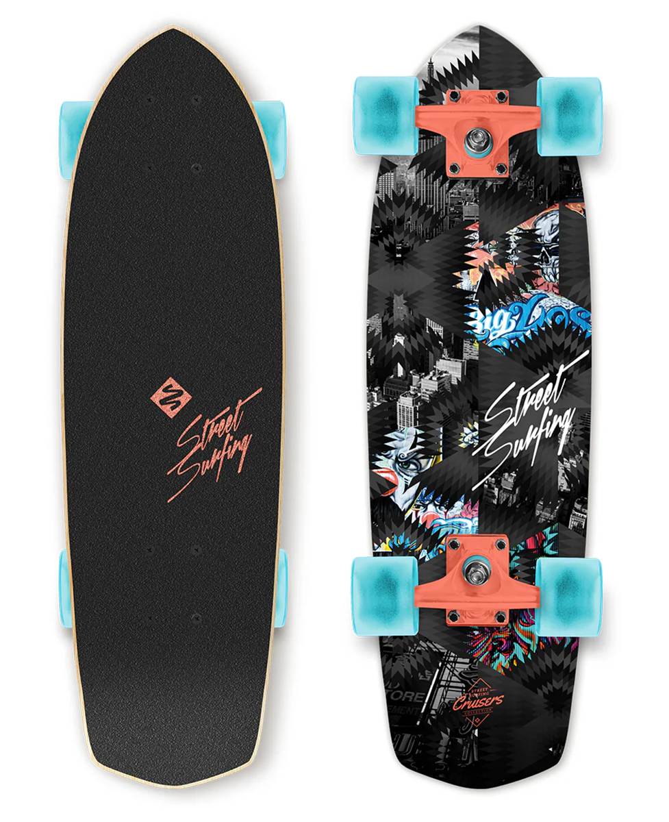 Street Surfing Skateboard Cruiser Kicktail 28" Urban Lover