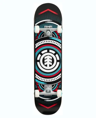 Element Skateboard Hatched Red Complete