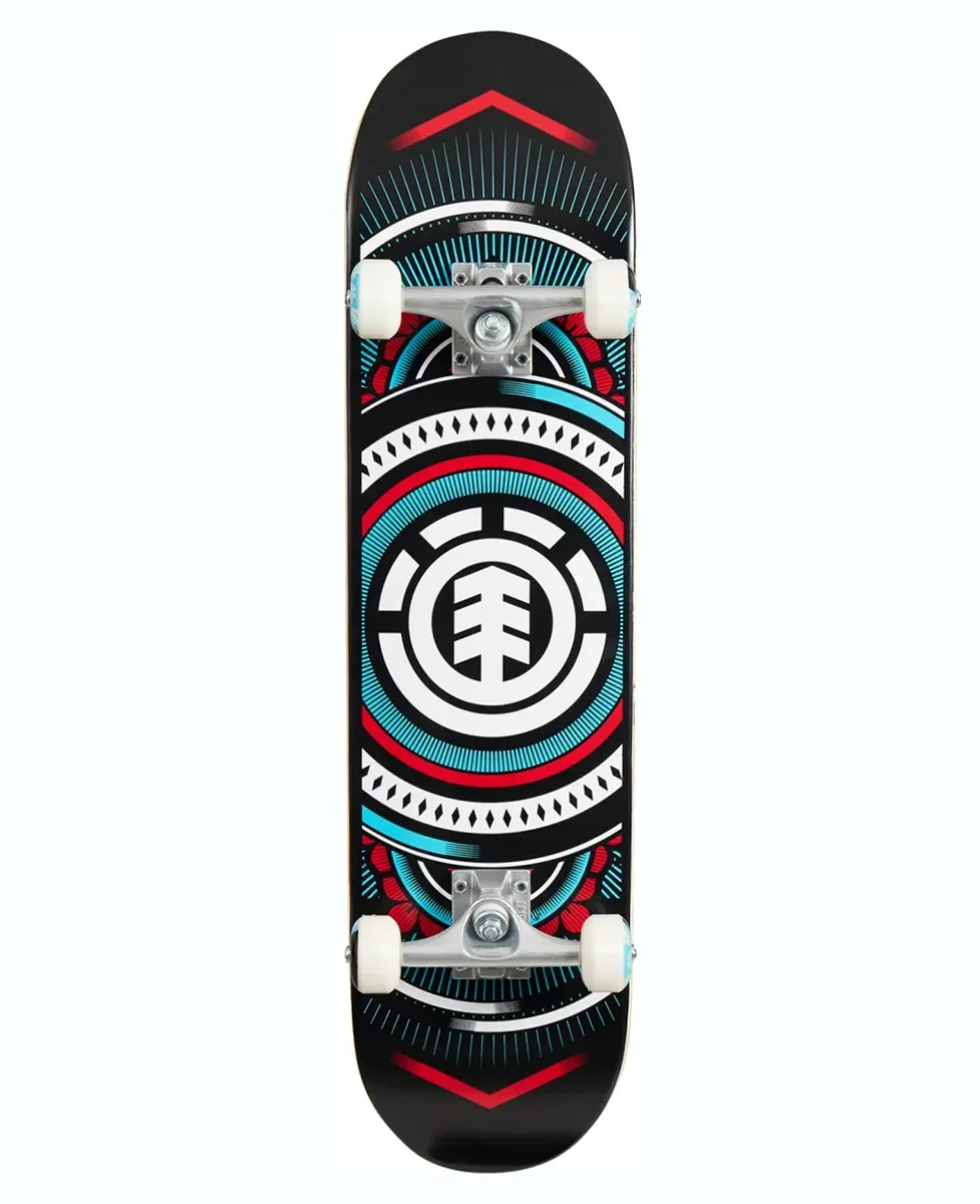 Element Skateboard Hatched Red Complete