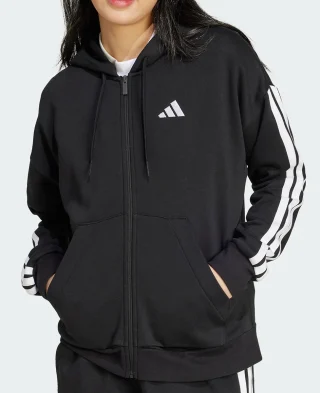 Adidas Dukserica Essentials 3-Stripes Full-Zip Fleece - Image 2