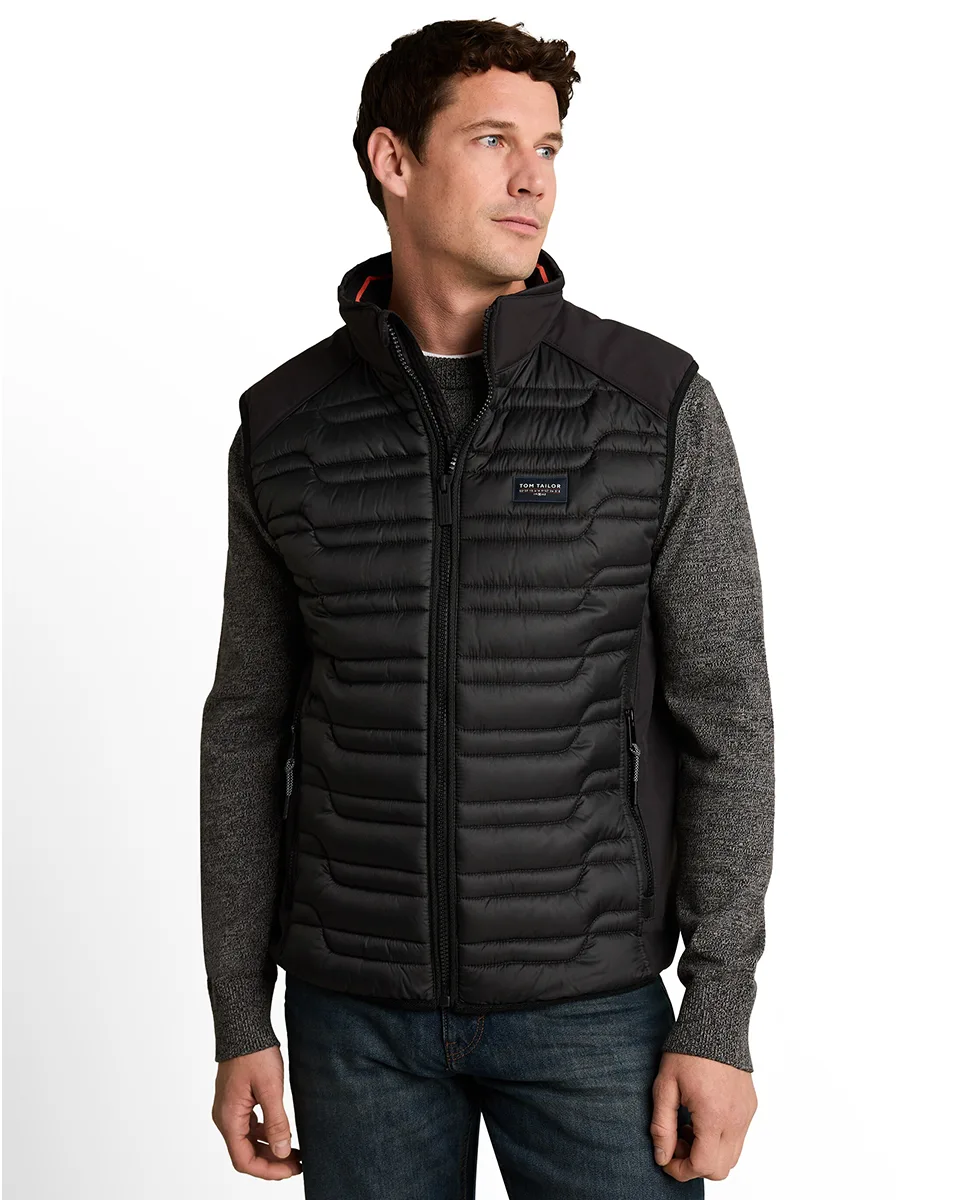 Tom Tailor Prsluk Hybrid Quilted