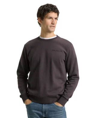 Tom Tailor Majica Sweatshirt with Logo Print
