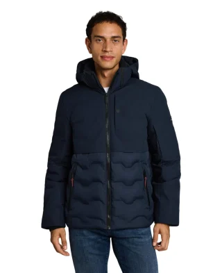 Tom Tailor Jakna Hybrid Puffer Jacket with Detachable Hood