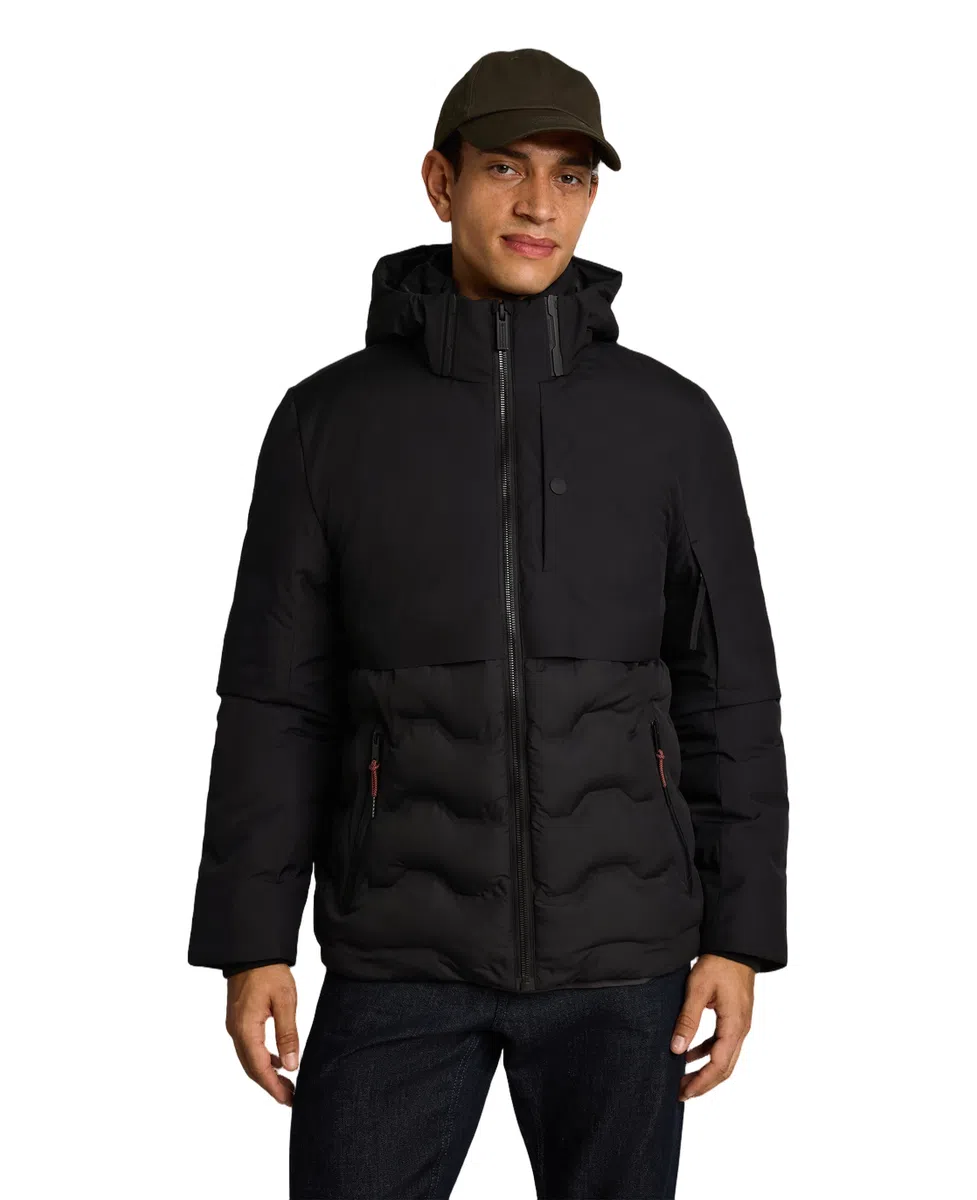 Tom Tailor Jakna Hybrid Puffer Jacket with Detachable Hood