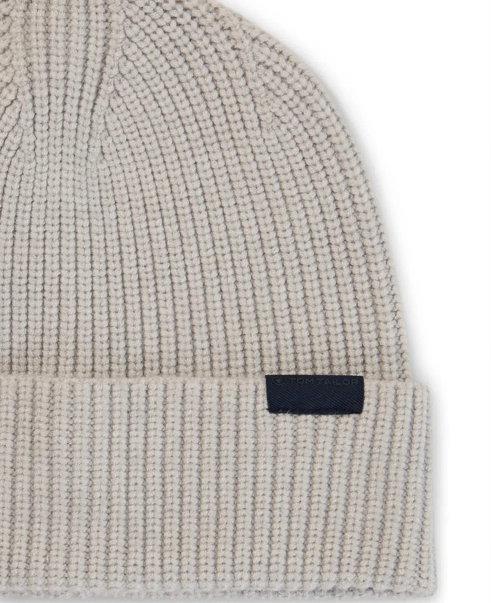 Tom Tailor Kapa Beanie with Logo Label - Image 2
