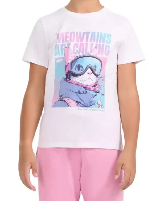 4F Majica Basic T-shirt With Print - Image 2