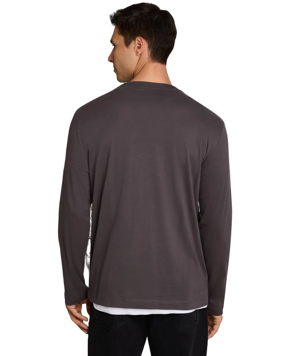 Tom Tailor Majica Long-sleeved with Logo Print - Image 2