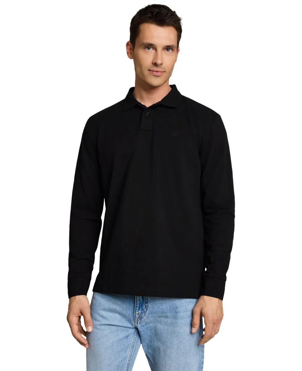Tom Tailor Majica Long-sleeved Piqué Polo Shirt