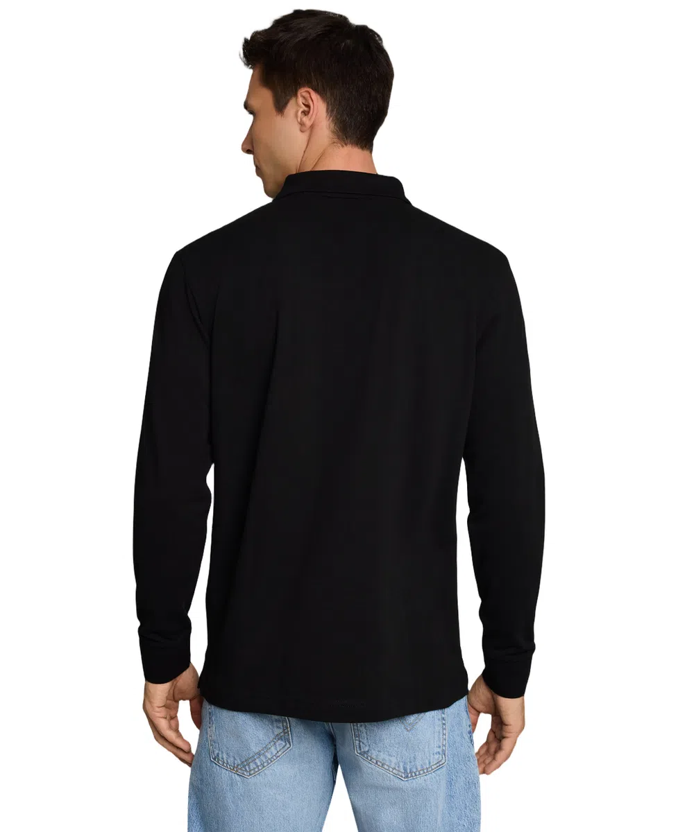 Tom Tailor Majica Long-sleeved Piqué Polo Shirt - Image 2